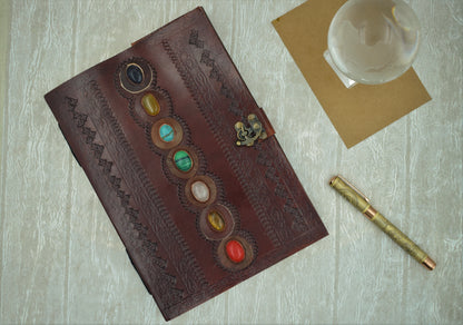Overdose Seven Stone Leather Diary 7*10