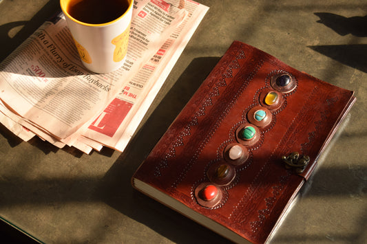 Overdose Seven Stone Leather Diary 7*10