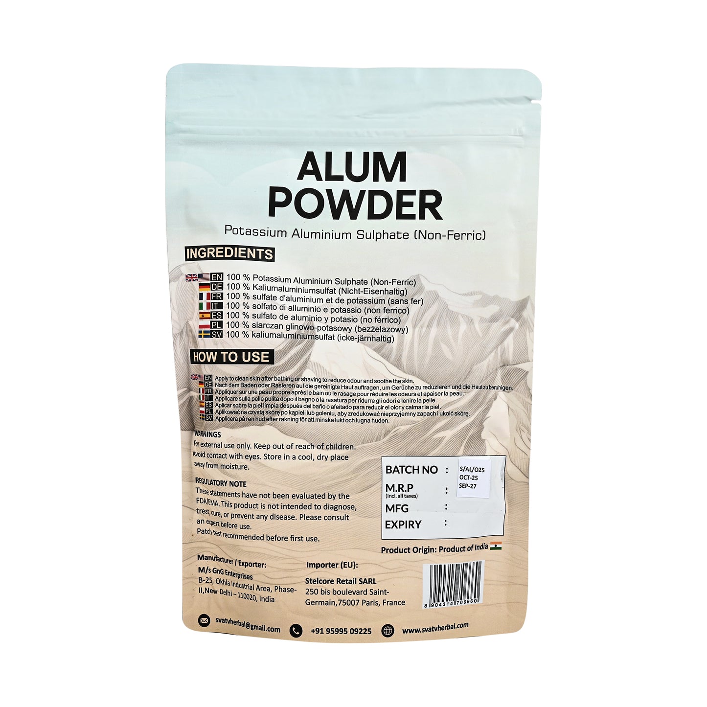 SVATV ALUMINIUM POWDER 227GM, 8oz (PHITKARI)
