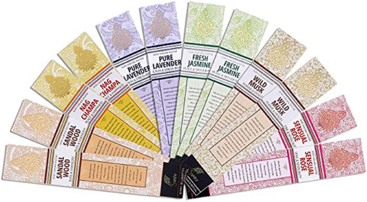 Pack of 12 SVATV Natural Hand rolled Ancient Incense Stick with Incense- 15g x 12 incense