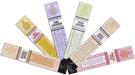 Pack of 6 SVATV Natural Hand rolled Ancient  Incense Stick with Incense. 15gm x 6