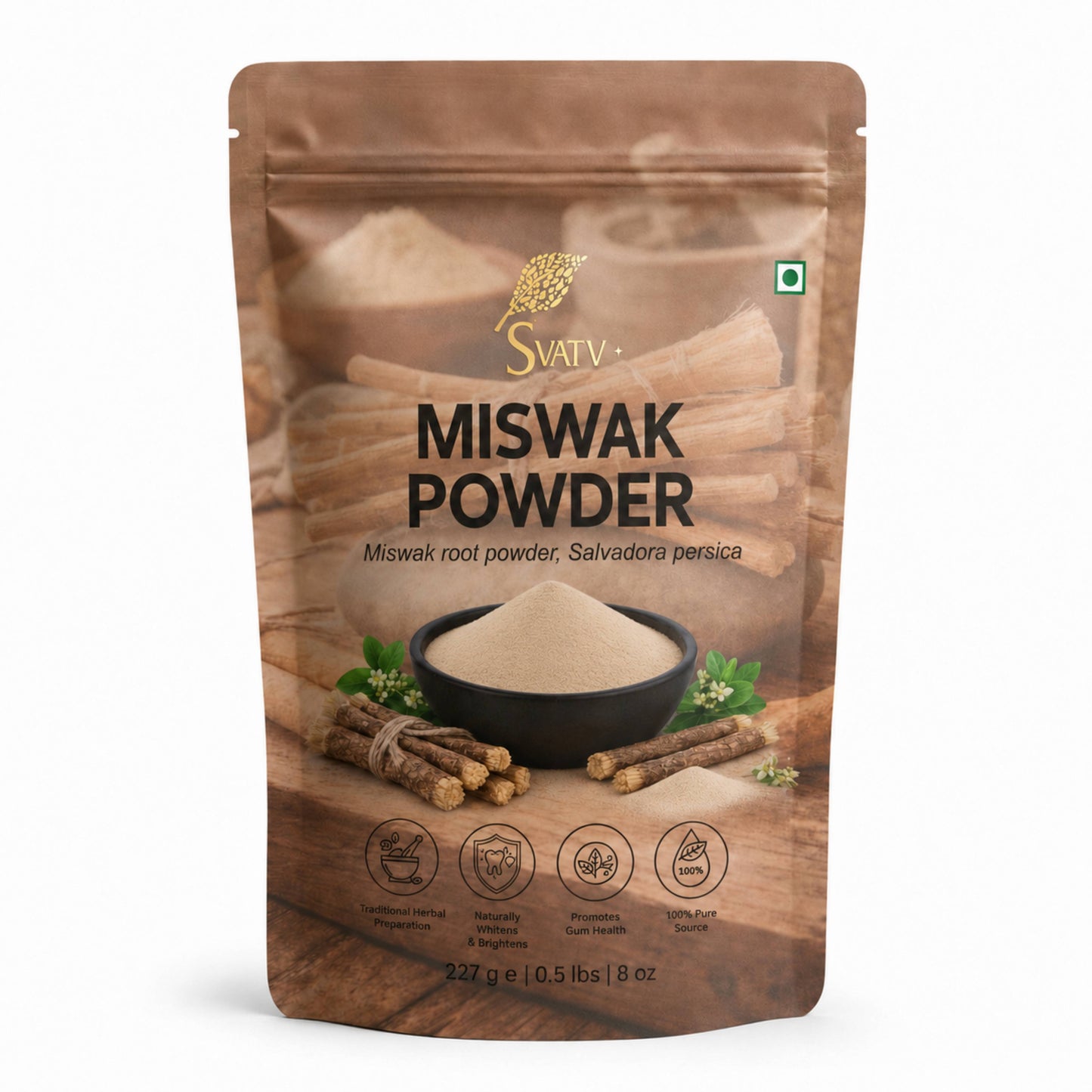SVATV Miswak Powder 227 Gram (8 Oz)