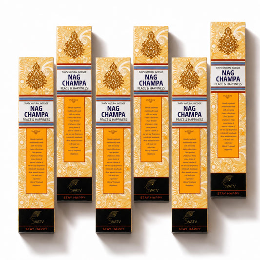 SVATV INCENSE STICK NAG CHAMPA 15GM (PACK OF 6)