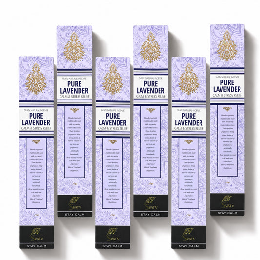 SVATV INCENSE STICK LAVENDER 15GM (PACK OF 6)