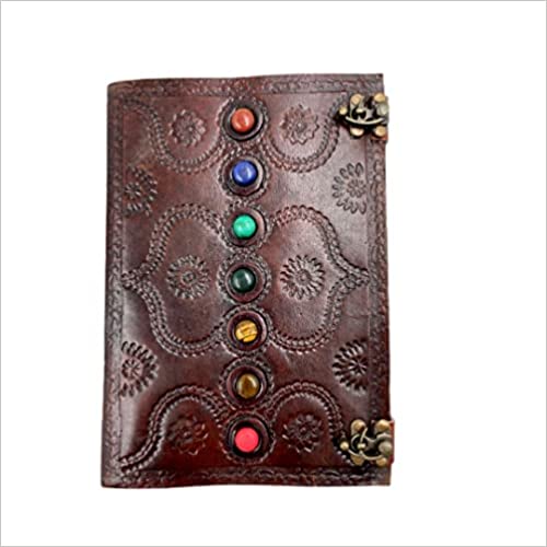 Overdose Seven Stone Hamsa Embossed Leather Diary 7*10