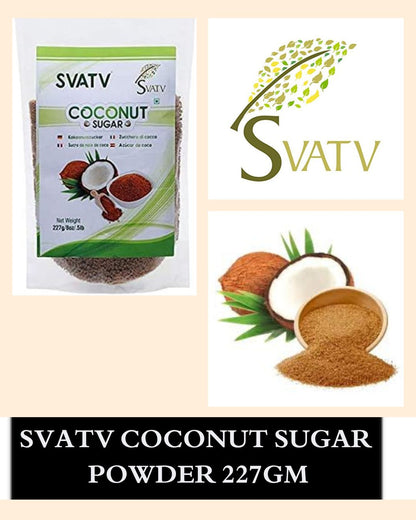 SVATV Coconut Sugar Powder | Natural Sweetener Powder | 227gm (8_oZ)