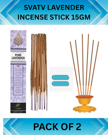 SVATV INCENSE STICK LAVENDER 15GM (PACK OF 2)