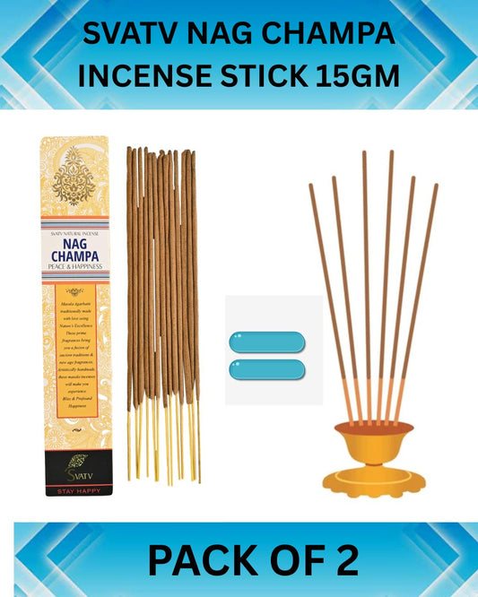 SVATV INCENSE STICK NAG CHAMPA 15GM (PACK OF 2)