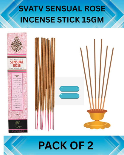 SVATV INCENSE STICK SENSUAL ROSE 15GM (PACK OF 2)