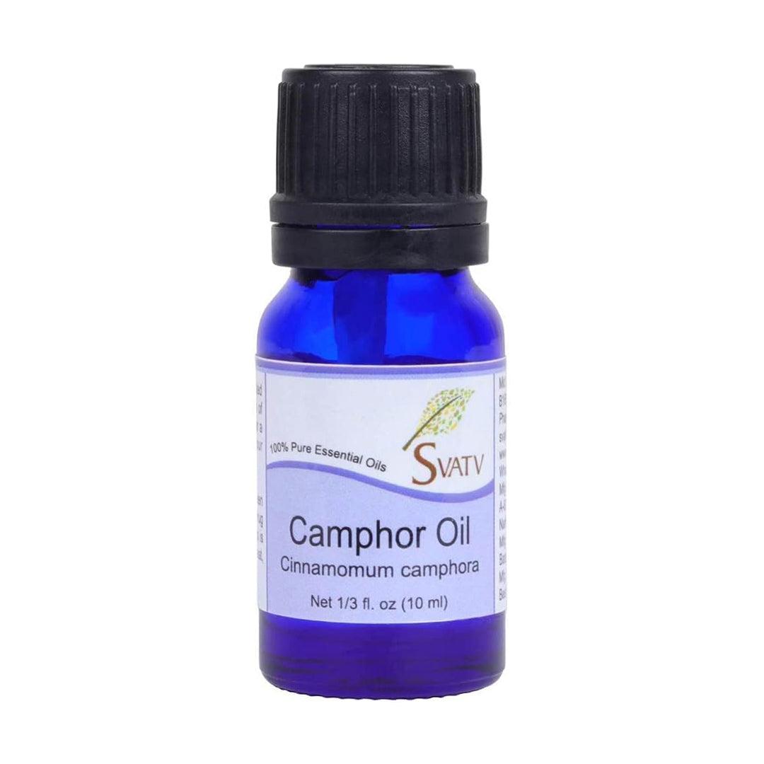 SVATV Camphor Essential Oil For Yoga Massage Room Fragrance Oil for Diffuser, Aromatherapy Oils,  DIY Personal Care - 10 ml