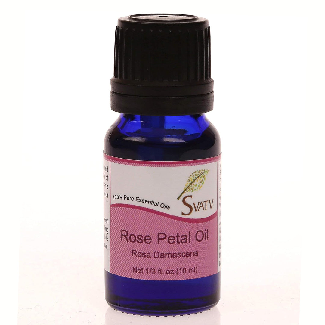 SVATV Rose Petal Essential Oil For Yoga Massage Room Fragrance Oil for Diffuser, Aromatherapy Oils,  DIY Personal Care - 10 ml