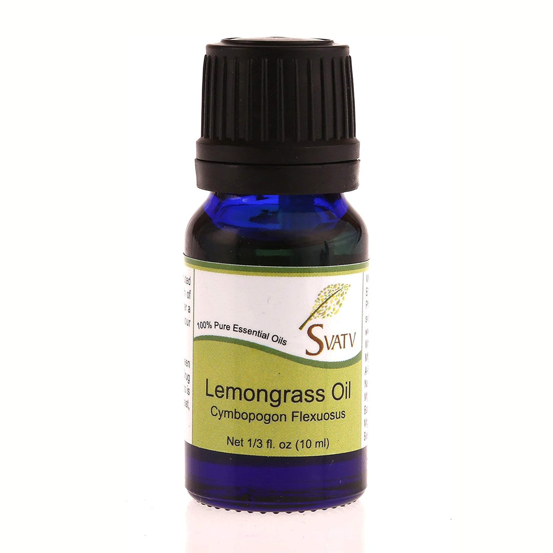 SVATV Lemongrass Essential Oil For Yoga Massage Room Fragrance Oil for Diffuser, Aromatherapy Oils,  DIY Personal Care - 10 ml