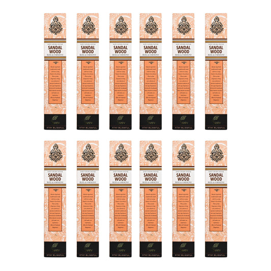 SVATV INCENSE STICK SANDALWOOD 15GM (PACK OF 12)