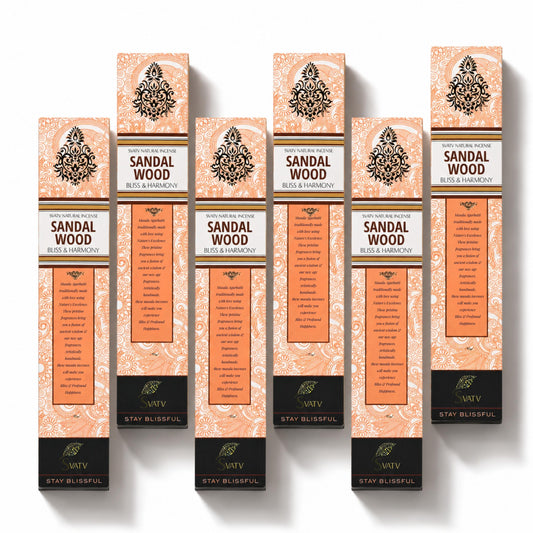 SVATV INCENSE STICK SANDALWOOD 15GM (PACK OF 6)