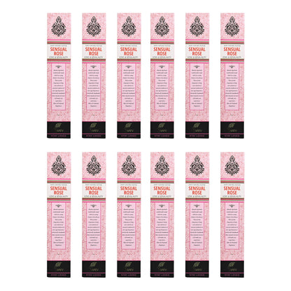 SVATV INCENSE STICK SENSUAL ROSE 15GM (PACK OF 12)