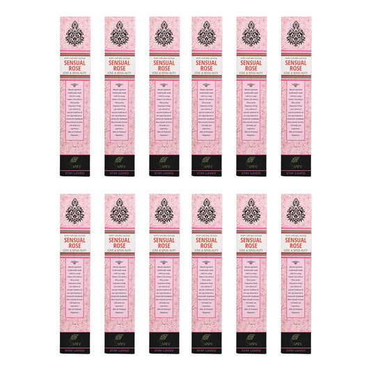 SVATV INCENSE STICK SENSUAL ROSE 15GM (PACK OF 12)