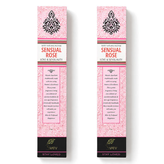 SVATV INCENSE STICK SENSUAL ROSE 15GM (PACK OF 2)