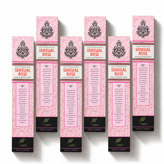 SVATV INCENSE STICK SENSUAL ROSE 15GM (PACK OF 6)