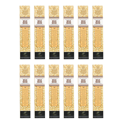 SVATV INCENSE STICK WILD MUSK 15GM (PACK OF 12)