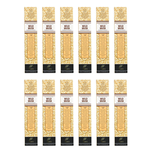 SVATV INCENSE STICK WILD MUSK 15GM (PACK OF 12)