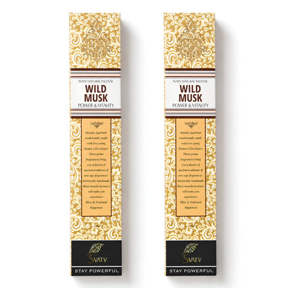 SVATV INCENSE STICK WILD MUSK 15GM (PACK OF 2)