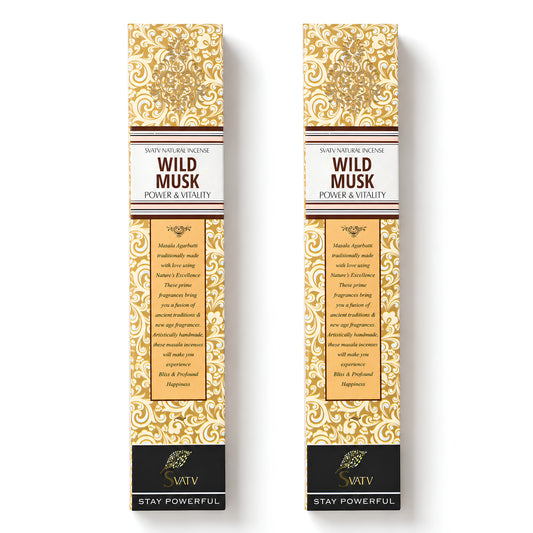 SVATV INCENSE STICK WILD MUSK 15GM (PACK OF 2)