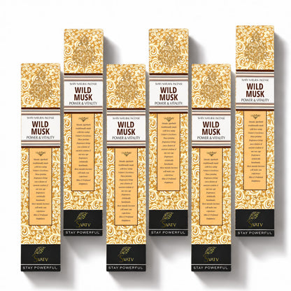 SVATV INCENSE STICK WILD MUSK 15GM (PACK OF 6)