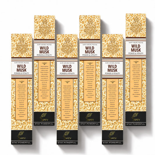 SVATV INCENSE STICK WILD MUSK 15GM (PACK OF 6)