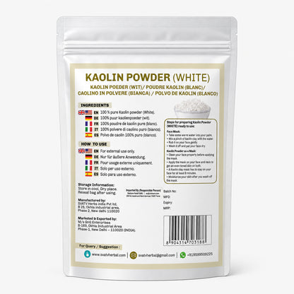 SVATV White Kaolin White Clay I Powder For Skin 227gm (8_oZ)