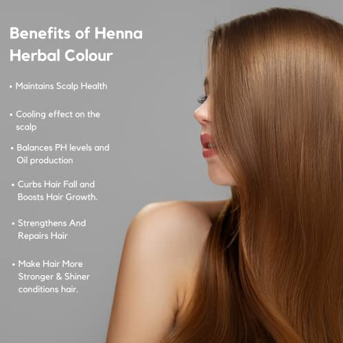 AATMANA Herbal Dark Brown Henna Hair Dye with Goodness of 9 Herbs 100gm
