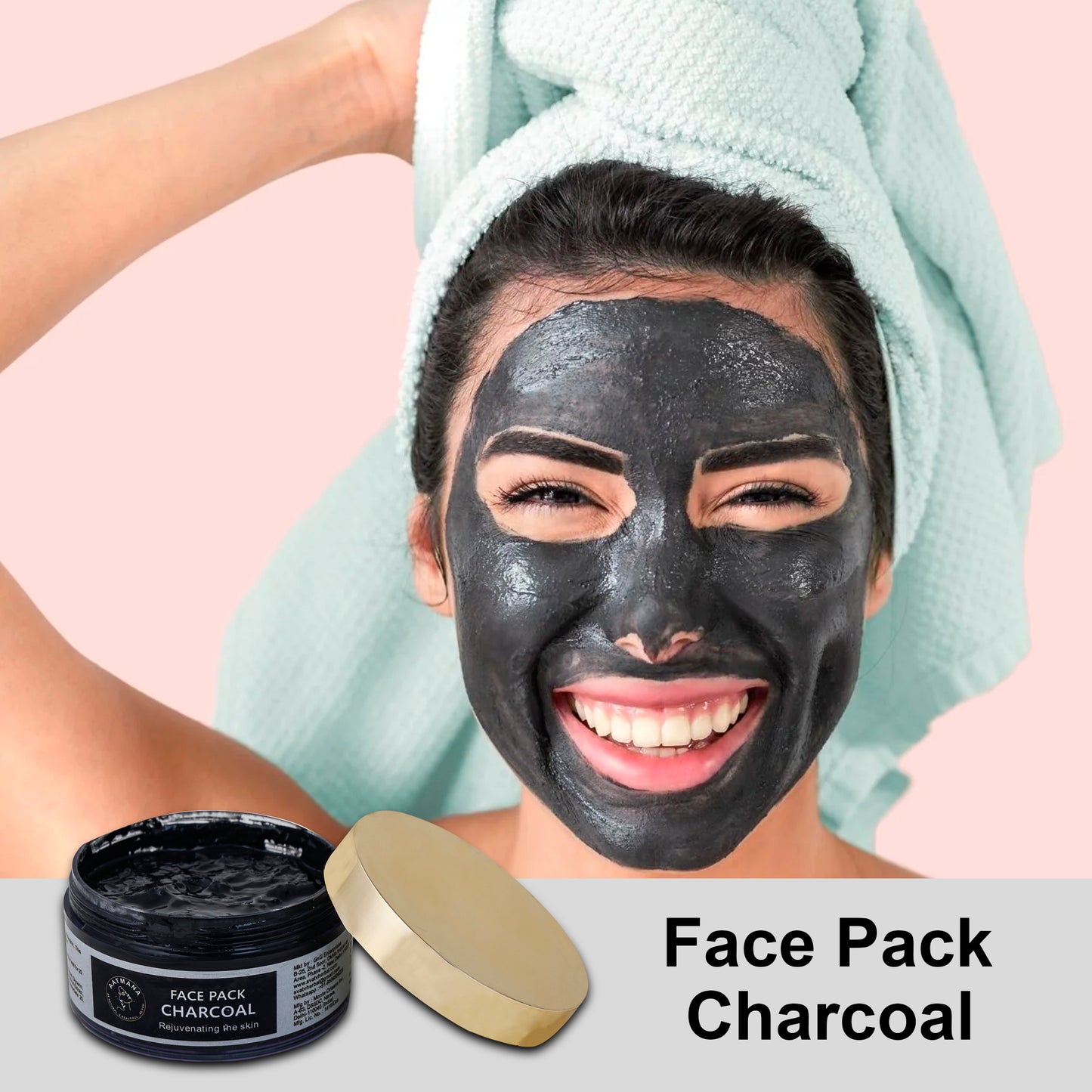 AATMANA Charcoal Face Pack 250gm For Skin Care