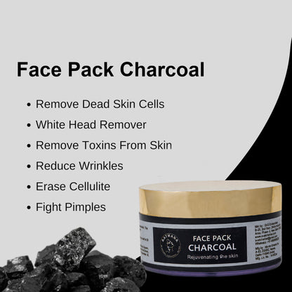 AATMANA Charcoal Face Pack 250gm For Skin Care