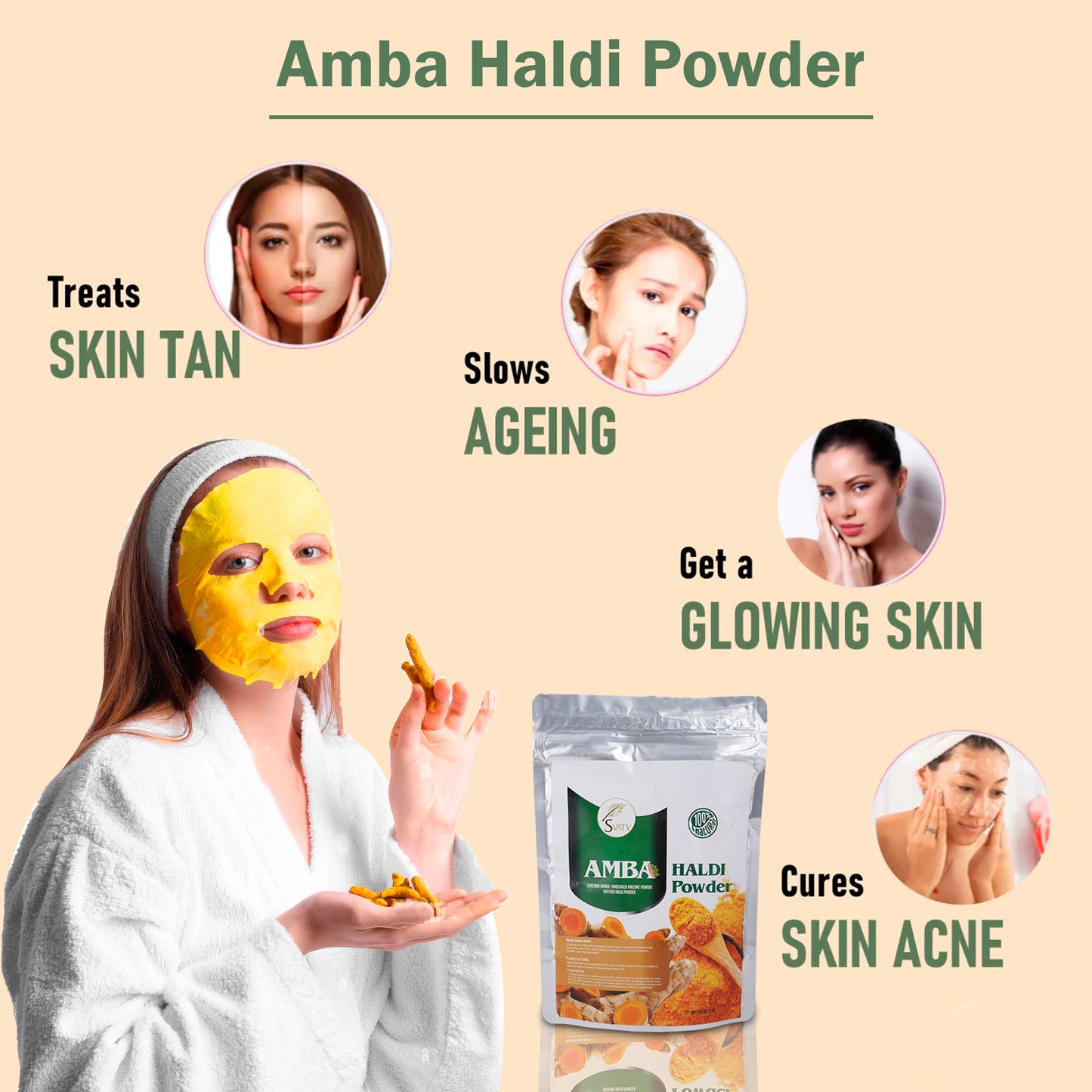 SVATV AMBA HALDI POWDER