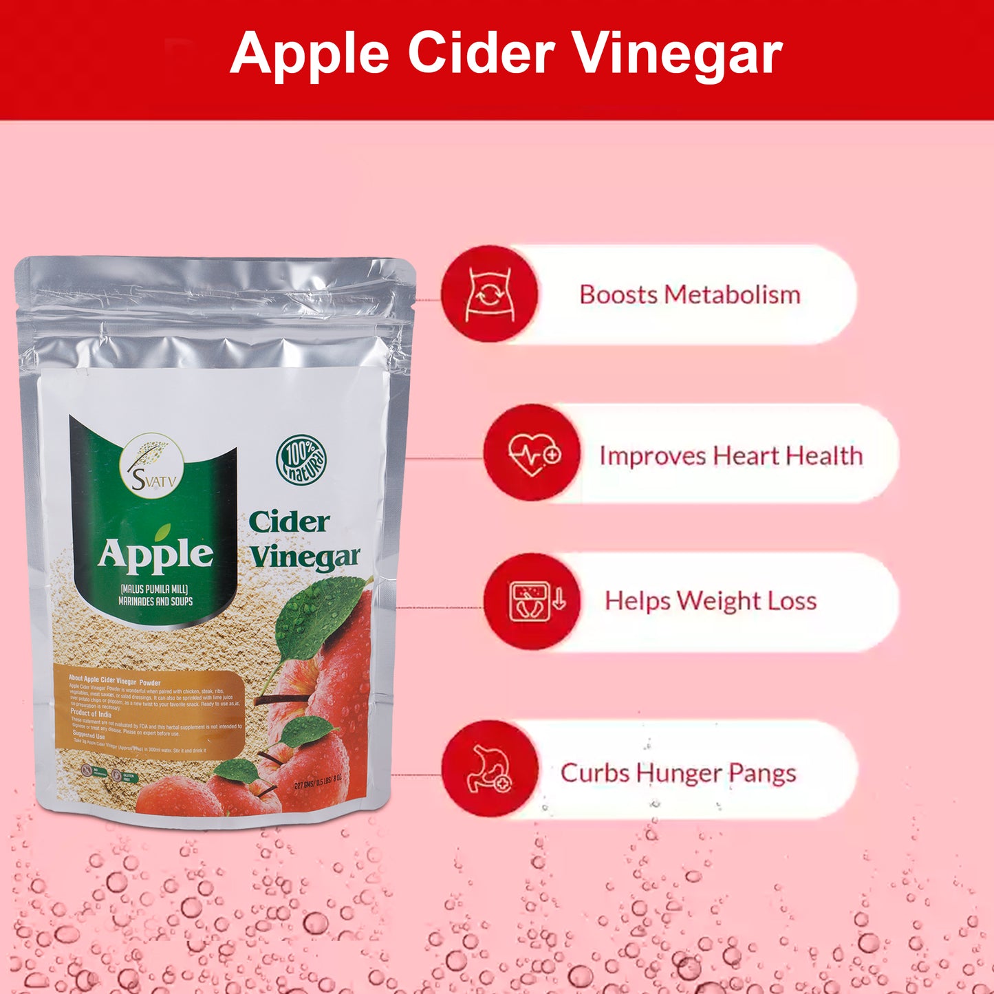 SVATV APPLE CIDER VINEGAR POWDER - 227g