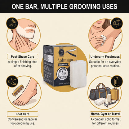 AATMANA Alum Bar Pack Of 2 100gm For Skin